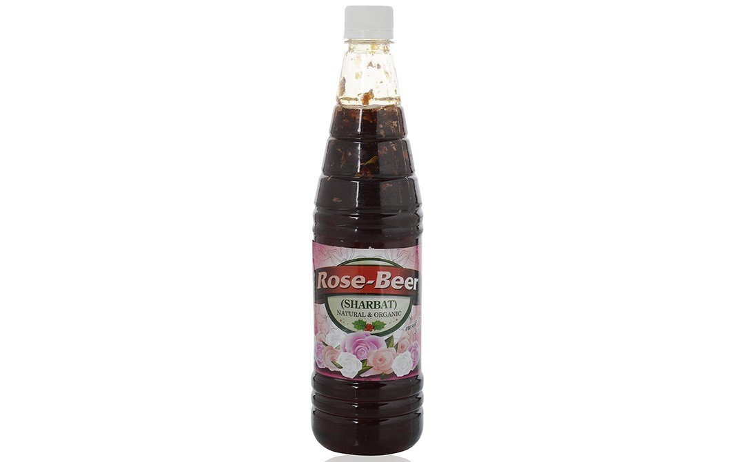 Natraj Natural & Organic Rose Beer Sharbat   Bottle  900 millilitre